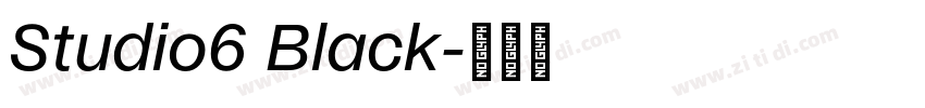 Studio6 Black字体转换